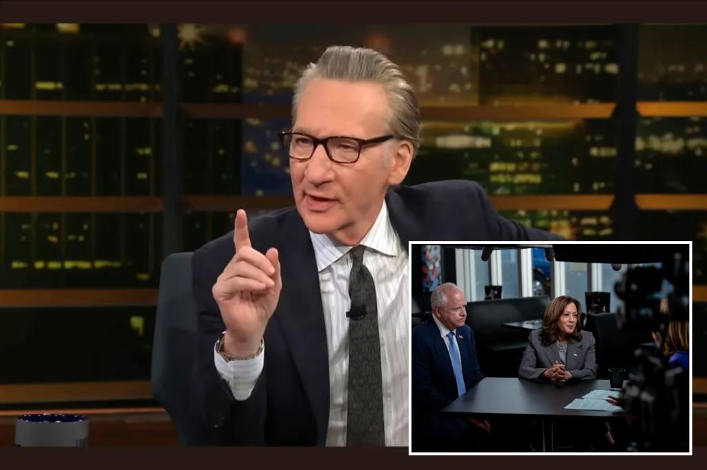 Bill Maher mocks flips from Harris, Walz in CNN interview: 'Just insulting my intelligence'